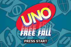 Uno Free Fall Title Screen